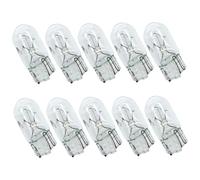 Peosaard Lumières du tableau de bord, ampoules halogènes de 10pcs, ampoule 12V 5W T10, lumières blanches, grappes jauge non polarité pour dôme, lumière la plaque d'immatriculation, tableau bord, clig
