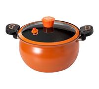 Peosaard Marmite à Pression, Mini autocuiseur, marmite à Chauffage Rapide de 8 L avec poignées de Verrouillage, antiadhésive avec Couvercle Transparent pour cuisinières gaz, Induction, électriques