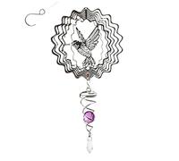 Peosaard Moulin à Vent, moulins à Vent d'extérieur en métal, Cours et Jardins, Queue vis Bille 3D en Acier Inoxydable, Cadeaux, décorations intérieures, décorations Artisanales, Queue vis Bille