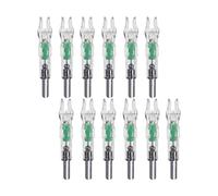 Peosaard Nocks de flèche LED, nocks de tir à l'arc Lumineux en Plastique 12pcs, lumière de la flèche de flèche