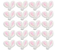 Peosaard Oreilles de Lapin de Pâques, 20 pièces Oreilles Lapin, en Feutre Doux 1, 57x1, 18, Mignon pâques, Bandeaux d' d'animaux Bricolage, Mini Ornement 'Oreille pour Pinces à Cheveux Artisan