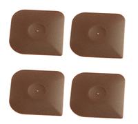 Peosaard Pan Srapers, 4pcs Pot Scraper Plastique, Nylon à Main Nylon sans gratter Outils de Nettoyage pour la Cuisine