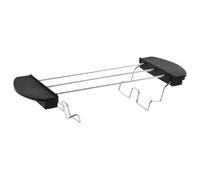 Peosaard Porte-Pain grillé, Porte-Pain Chauffant en Acier Inoxydable -Toast Pliable avec Handle -grilles Anti-calcul pour 2 Grille-, Acier Inoxydable