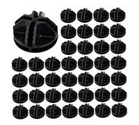 Peosaard Rangement du Cube métallique, connecteurs de Cubes en Plastique de 40 pcs Connecteurs de Grille C&C, Cubes de Rangement modulaires Noir connecteurs pour Les étagères et armoires de Bricolage