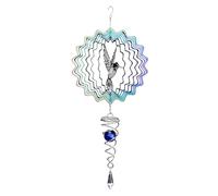 Peosaard Spinners à Vent 3D pour Jardin, 6 Pouces pour Jardin, carillons 3D en métal Suspendus avec Queue en Spirale pour décoration Artistique de Cour, Colibri, Spinner Suspendu