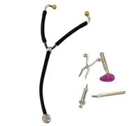 Peosaard Stéthoscope Jouet 5 pièces/Ensemble stéthoscope de Maison de poupée pour 1:12 Accessoires Maison poupée Ensemble médecins pour Enfants Accessoires Jeu, médecins pour Enfants
