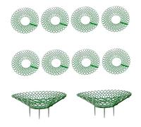 Peosaard Strawberry jardinière Creux, 10pcs Round Strawberry Pot avec des Jambes Gardant la Plante Propre, Non Rotten 9 en diamètre de Fraise à Usage Lourd pour Le verger du Jardin végétal