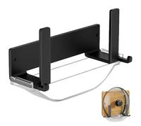 Peosaard Support de Planche à découper, Support de Porte-Panneau à découper, Cintre métal 7 Pouces avec Crochet et Plateau Eau Amovible, Supports plaques Verticales pour Cuisine, Mural