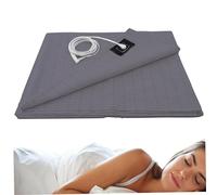 Peosaard Tapis de Mise à la Terre, Drap de Mise à la Terre 28x52 Pouces, Drap lit Doux, Respirant avec câble conducteur, Tapis Pliable pour Un Meilleur soulagement du Stress du Sommeil, draps puits