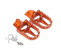 PEOTS PEOTS PETUS Pedals Rests Compatible avec 690 SMC R SX EXC XC 1290 ADV S 2T 4T 701 SM TC FX Te FE 300 Moto de Moto Dirt Bike Off Road Bike(Orange)