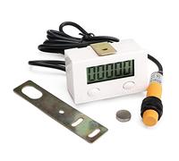 Peowuieu 0-99999 - Affichage numérique LCD - Compteur électronique punch - Induction magnétique - Interrupteur de proximité réciproque - Compteur rotatif