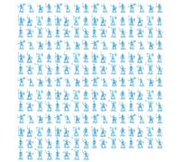 Peowuieu 1: 72 200/Ensemble Figurines de Soldats Anciens en Plastique Jouet Soldats ArchaïQues éPéIste Figurine d'action Bricolage ScèNe de Guerre Bleu