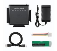 Peowuieu Adaptateur vers USB 3.0 IDE vers USB3.0 USB2.0 Câble pour Disque Dur 2,5 3,5 HDD SSD USB IDE Prise UE