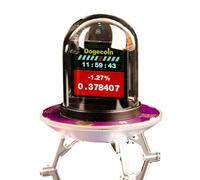 Peowuieu Horloge à Tube Nixie Bitcoin RGB Smart WiFi en Réseau LED Écran Couleur Électroluminescent DIY Tube Analogique Numérique Veilleuse