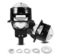 Peowuieu Lentille de Projecteur Bi LED 3 Pouces, Phare Blanc, Lumières pour H4 H7 9005 9006 10 000 6 000 K, Faisceau Haut et Bas LHD