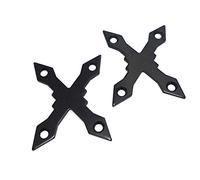 Peowuieu Lot de 2 joints de protection pour longboard - Accessoires de planche à vis - Ronds - Pièces durables - Noir