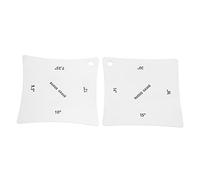 Peowuieu Lot de 2 outils de mesure en acier inoxydable pour guitare, touche de , sillet, rainure, rayon, jauge