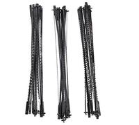 Peowuieu Lot de 36 scies à chantourner - 127 mm - En acier au - Avec tige cruciforme - 15/18/24 dents - Standard - Coupe fine