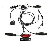 Peowuieu pour BBS01 BBS02 VéLo éLectrique 24V/36V/48V Phare Clignotant Feu Stop Kits de Conversion Ebike,A