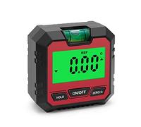 Peowuieu Precision Inclinomètre numérique électronique Goniomètre magnétique Pied numérique Viseur Boîte de chanfrein Rouge