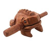 Peowuieu sculpte coassement percussion musicale en bois, grenouille de bois saine, jouet de de tonalite