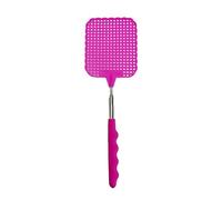 Peowuieu Tapette à mouches télescopique contre les insectes nuisibles Rose 73 cm
