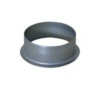 PEP galvanisé - {diam} 125 mm - piquage équerre sur plat / raccord mâle à bride 11094613