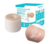 PEPAX Rouleau de pansement hydrocolloïde - 5 cm x 5 m Pansements hydrocolloïdes imperméables pour le soin des plaies, égratignures, traitement des plaies, patchs anti-boutons