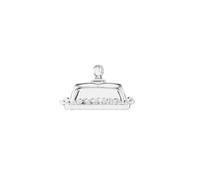 PEPAXON Beurrier en verre transparent avec couvercle