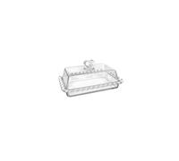 PEPAXON Beurrier en verre transparent avec couvercle