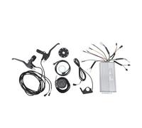 PEPDIMA Kit de contrôleur à Onde sinusoïdale 30 A pour vélo électrique avec écran LCD, Levier de Frein et accélérateur au Doigt, pour vélos et Scooters Pliables à Monter soi-même.