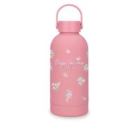 Pepe Jeans Abbey Bouteille en Acier Inoxydable Rose 6,5 x 18,5 x 6,5 cm Acier Inoxydable by Joumma Bags, Rose, Talla única, Bouteille en Acier Inoxydable