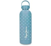 Pepe Jeans Abbey Hearts Bouteille en Acier Inoxydable Bleu avec capacité de 500 ML et Dimensions 7 x 23 cm Acier Inoxydable by Joumma Bags