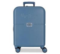 Pepe Jeans Accent Valise Cabine Bleue 40 x 55 x 20 cm Rigide 3 kg Fermeture à Combinaison latérale ABS 3 kg 37 L Extensible Bagage à Main, Bleu, Talla única, Valise Cabine