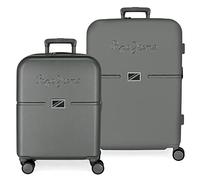 Pepe Jeans Accent Mixte Bagage - Ensemble de bagage, Vert, Set de maletas