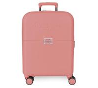 Pepe Jeans Accent Valise Cabine Rose 40 x 55 x 20 cm Rigide 2,8 kg Fermeture TSA ABS 2,8 kg 37 LExtensible Bagage à Main by Joumma Bags, Rose, Talla única, Valise Cabine