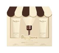 Pepe Jeans Addictive Indulgence For Her Coffret Cadeau Femme Pack de 3 Pièces Eau de Parfum 30ml, Body Lotion 50ml, Shower Gel 50ml Set Fragrance Gourmande et Boisée