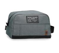 Pepe Jeans Aiden Trousse de Toilette Adaptable Marine 25x15x12 cm Polyester with Détails en Cuir Synthétique 4.97L par Joumma Bags