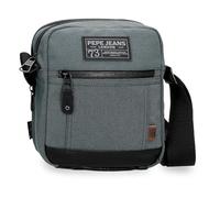Pepe Jeans Aiden Two Compartments Marine Sac à Bandoulière 17x22x7.5 cm Polyester with Détails en Cuir Synthétique 2.81L par Joumma Bags