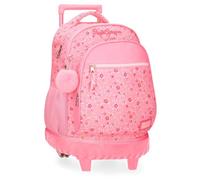 Pepe Jeans Alenka Rose Sac à Dos Compact 2 Roues Rose 32 x 43 x 21 cm Polyester 28,9 L by Joumma Bags, Rose, Talla única, Sac à Dos Compact 2 Roues