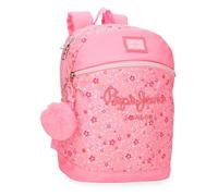 Pepe Jeans Alenka Rose Sac à Dos décontracté Rose 25 x 32 x 12 cm Polyester 9,6 L by Joumma Bags, Rose, Talla única, Sac à Dos décontracté