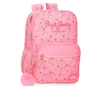 Pepe Jeans Alenka Rose Sac à dos double compartiment adaptable au chariot 30 x 40 x 12 cm Polyester 15,6 l Joumma Bags