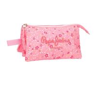 Pepe Jeans Alenka Rose Trousse Triple Rose 22 x 12 x 5 cm Polyester 1,32 L by Joumma Bags, Rose, Talla única, Trousse Triple