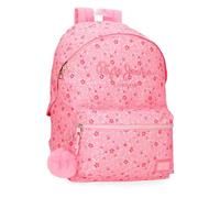 Pepe Jeans Alenka Sac à dos scolaire adaptable au chariot portable 15,6 pouces Rose 31 x 42 x 17,5 cm Polyester 16,93 L by Joumma Bags, rose, Talla única, Sac à dos scolaire adaptable au chariot