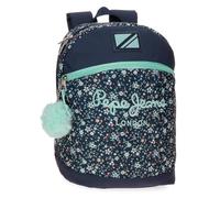 Pepe Jeans Alenka trousses scolaires, taille parfaite pour transporter dans un sac à dos, un sac à dos ou un sac à main Joumma Bags, bleu, Sac à dos décontracté