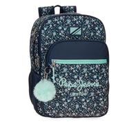 Pepe Jeans Alenka trousses scolaires, taille parfaite pour transporter dans un sac à dos, un sac à dos ou un sac à main Joumma Bags, bleu, Sac à dos adaptable