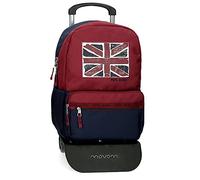 Pepe Jeans Andy Sac à Dos avec Chariot Rouge 32x44x15 cms Polyester 21.12L