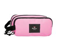 Pepe Jeans Aris Colorful Trousse Triple Rose 22 x 10 x 9 cm Polyester by Joumma Bags