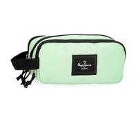 Pepe Jeans Aris Colorful Trousse triple verte 22 x 10 x 9 cm Polyester by Joumma Bags, vert, Trousse triple
