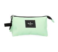 Pepe Jeans Aris Colorful Trousse triple verte 22 x 12 x 5 cm Polyester by Joumma Bags, vert, Trousse triple